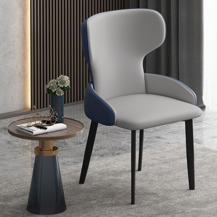 Sedie da pranzo in stile moderno sedie a bracciole con gambe in metallo per cucina
