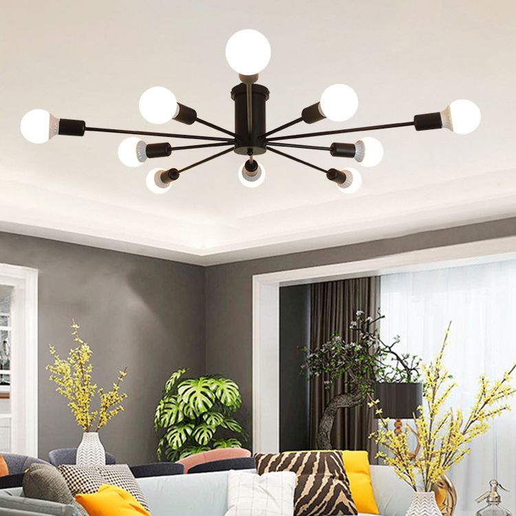 Faculteur de plafond en métal créatif de style nordique