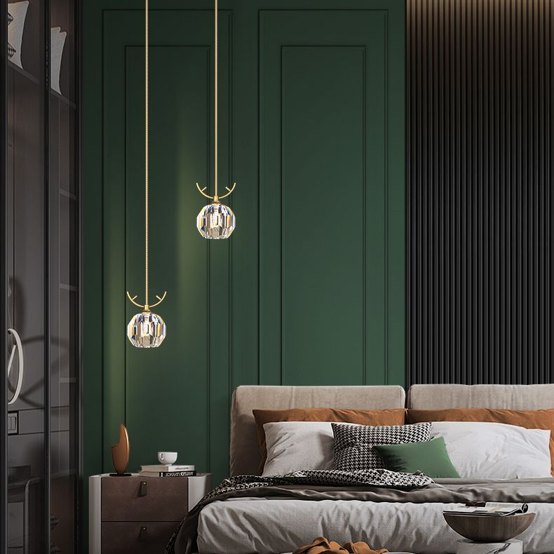 Bloc de cristal sphérique Hanging Light Simplicité