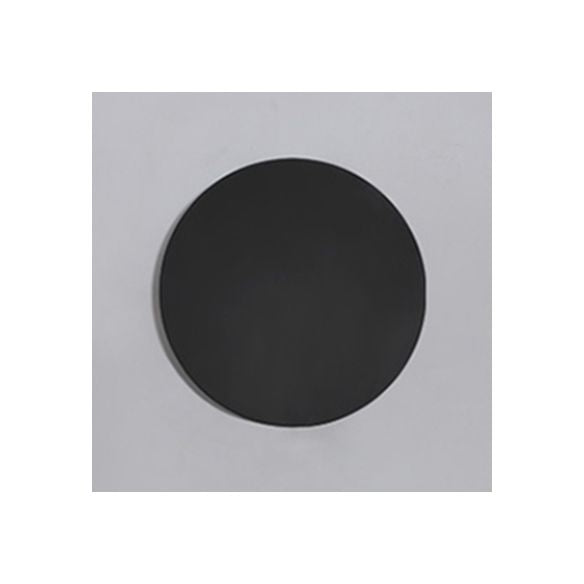 Luz de la plataforma redonda lámpara de apliques de pared negra/blanca LED de 6 "/8" de ancho de 6 "/8" en iluminación cálida/blanca