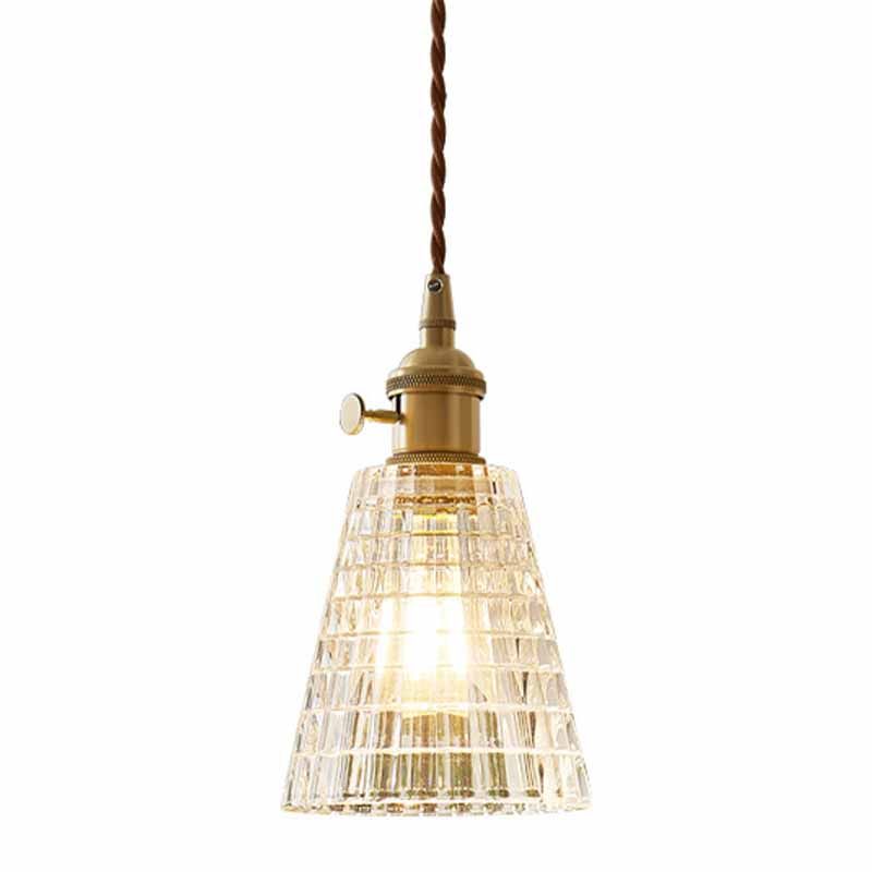 Apparecchiatura di illuminazione a sospensione in vetro Kit di luce a sospensione vintage per sala da pranzo