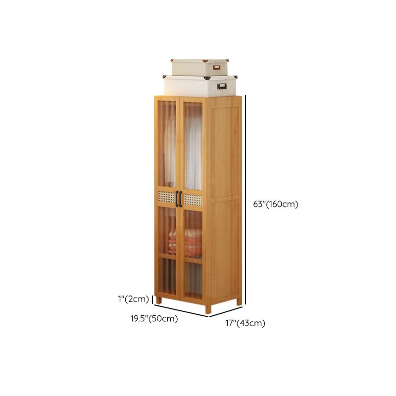 Modern Style Wardrobe Cabinet Wood Clothes Rail Wardrobe Armoire with Legs