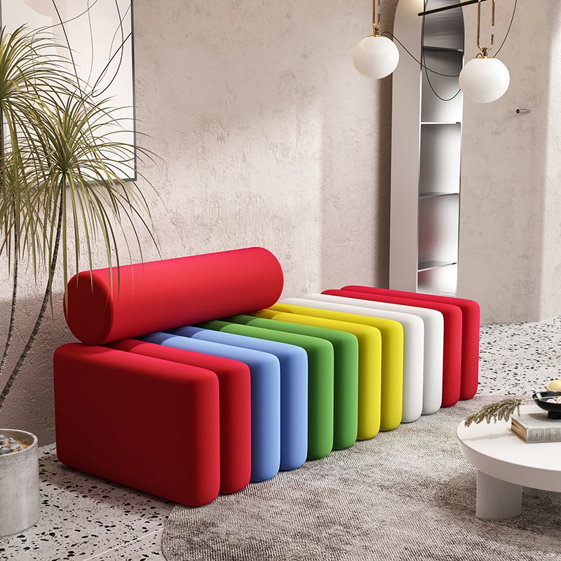 Velvet Contemporary Standard Sofa Armless Sofa for Living Room, Apartment