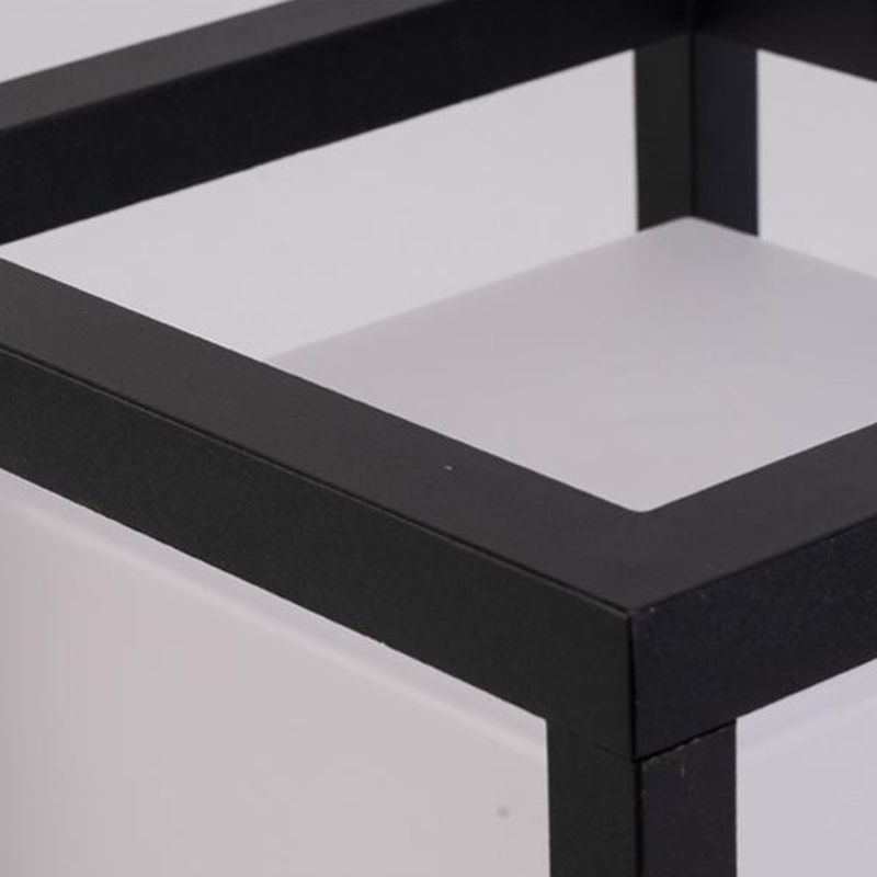 Square LED Pillar Lamp Metal Waterproof Outdoor Light for Garden