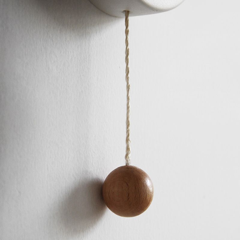 Moderna Macarons Nórdicos Macarons Swade Wall Malet Metal 1 Light Sponces en rosa y blanco