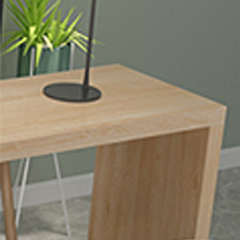 Modern Rectangle Solid Wood Bar Table Set 1/7 Pieces Counter Table with Backless Stools