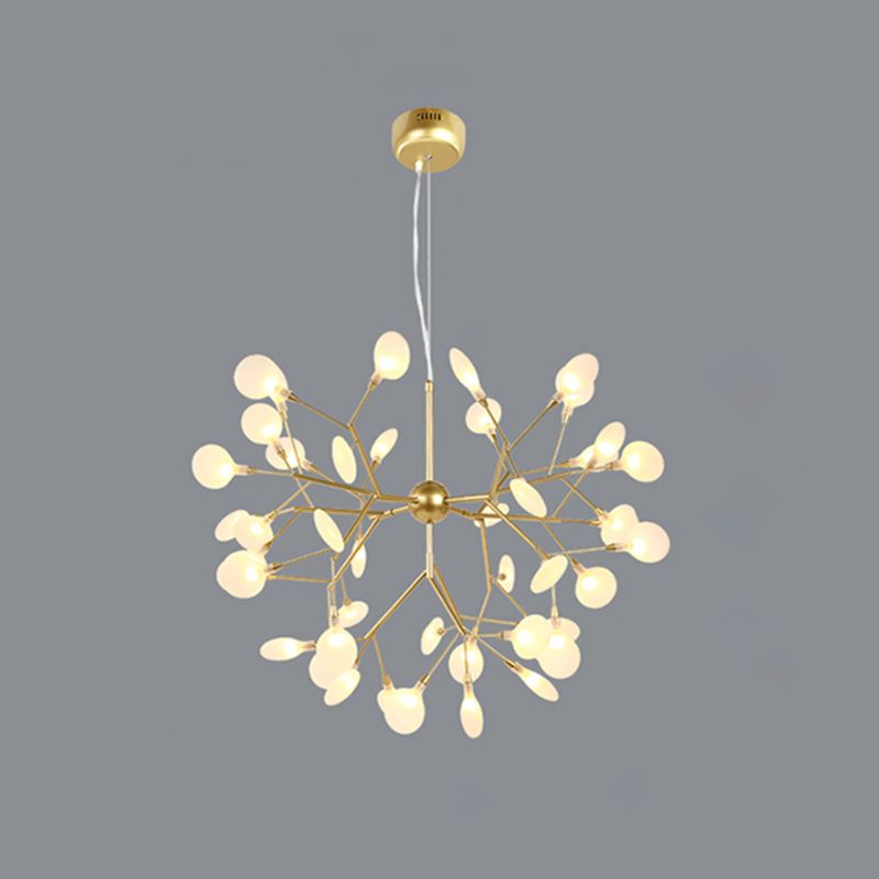 Modern Metal Hanging Light Fixtures Fireflies Hanging Chandelier for Dinning Room