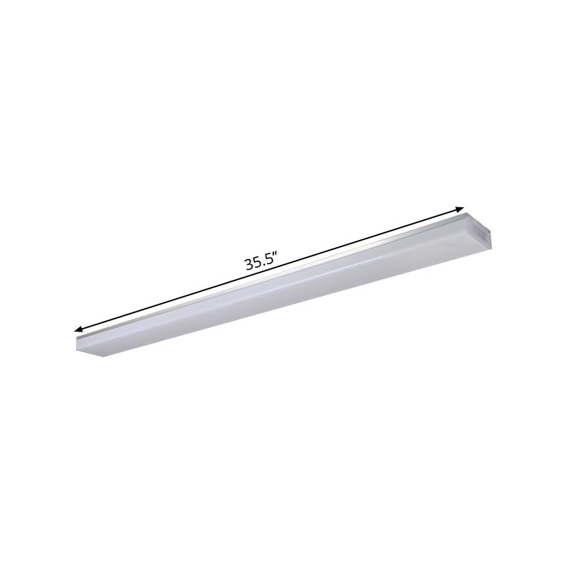 Silber Rechteck Unterputze Beleuchtung Moderne 23,5 "/47" /59 " Lange LED Acryl Deckenleuchte