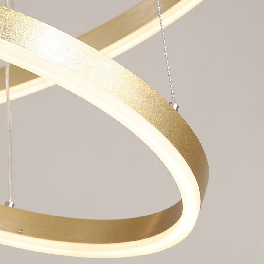 Lustre à cadre en métal contemporain Restaurant du lustre suspendu avec une teinte acrylique