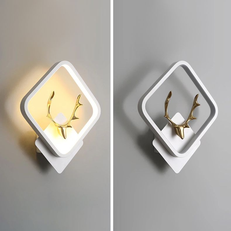 Light metal a parete geometrica contemporanea in metallo 1 lampada a LED LAD