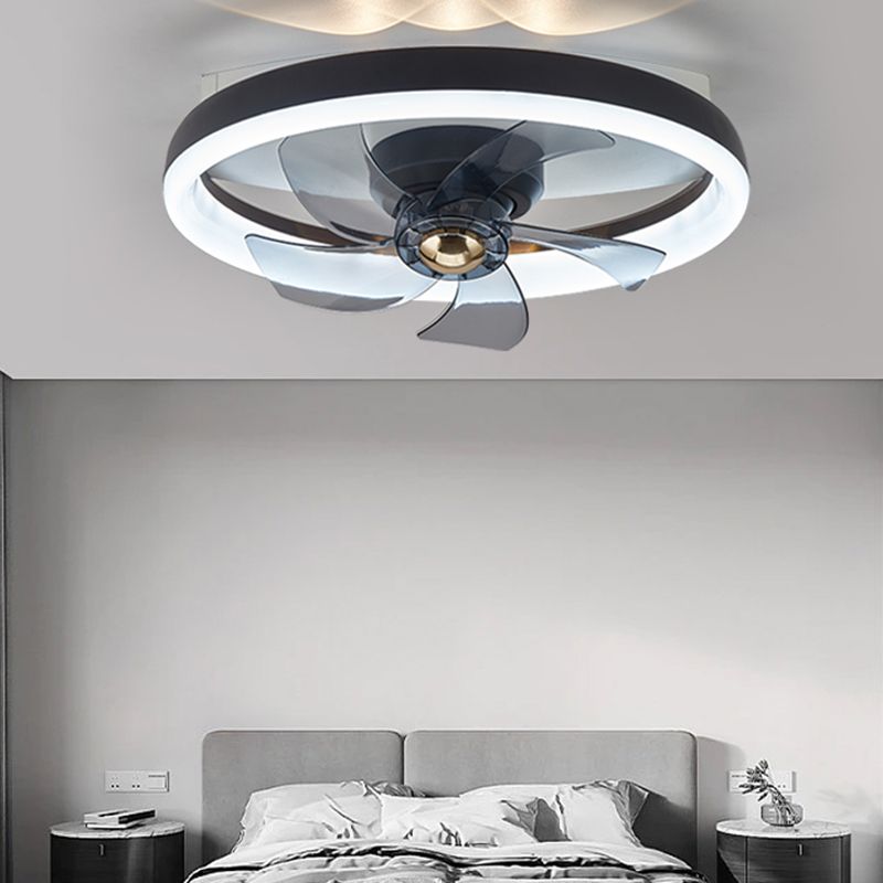 1 Light Ceiling Fan Lighting Modern Style Metal Ceiling Fan Light for Bedroom