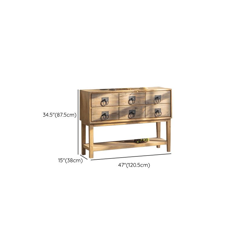 American Traditional Dresser Solid Wood Storage Chest Dresser