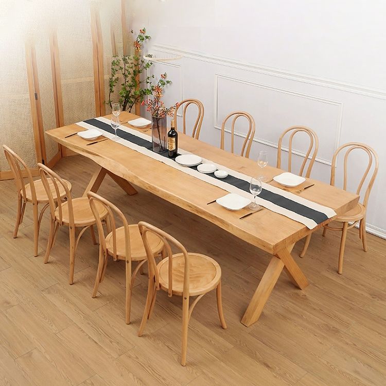 Modern 1/2/5/9 Pieces Dining Set Solid Wood Dining Furniture Set /Separate Items