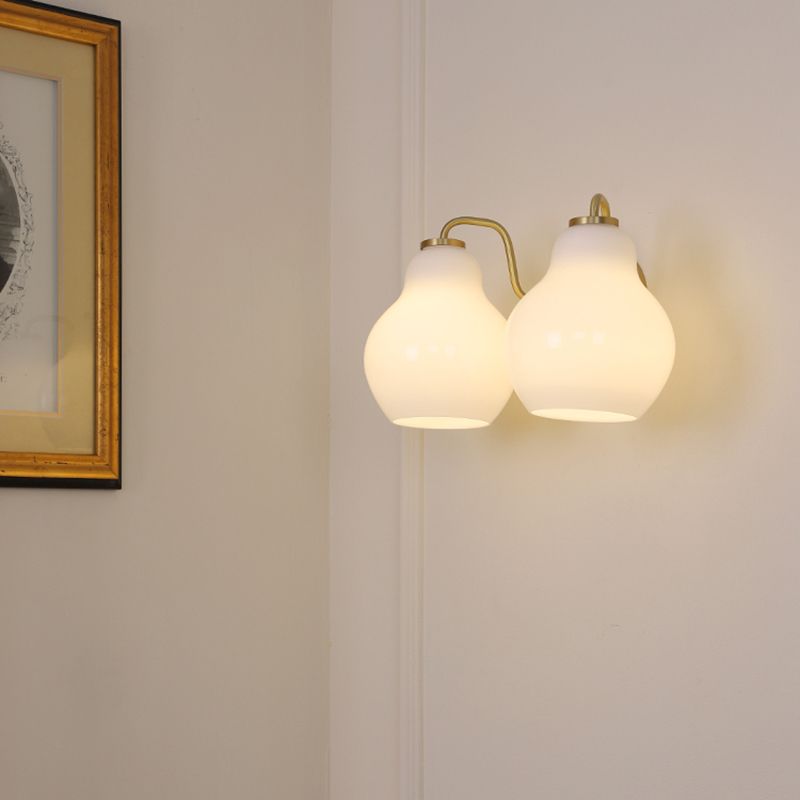 Glass Geometric Wall Sconce Lights Modern Style Multi Lights Wall Mounted Lamps