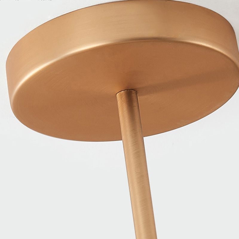 Pendentif de forme ronde en métal LED moderne LED suspendu suspendu pour le salon