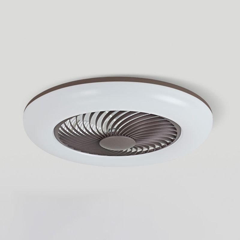 Metal Ceiling Fan Light Modern Style 1 Light Ceiling Fan Light for Dining Room