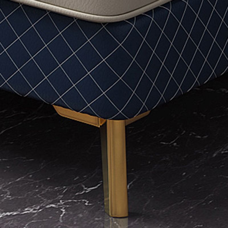 Faux Leather Luxurious Sectional Sofa Tufted Flared Arm Sectional