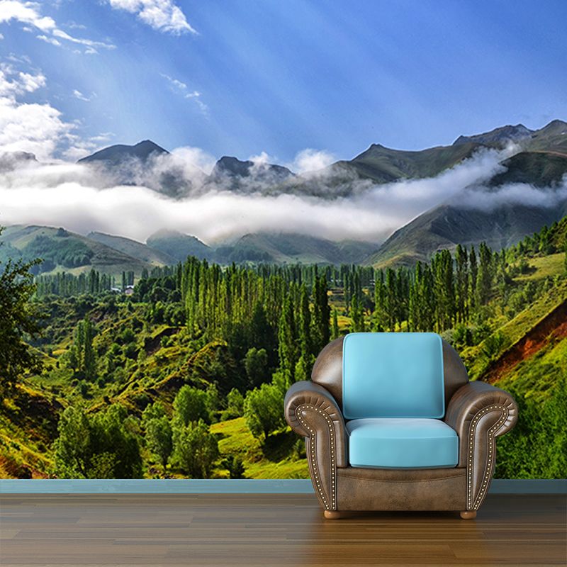 Photography Mildew Resistant Wallpaper Mountain Living Room Wall Mural