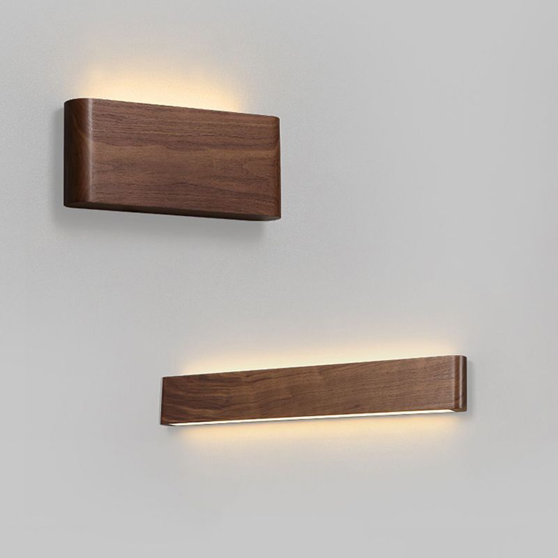 Modern Metal Wall Sconce Linear Shape Wall Light with PC Shade for Bedroom