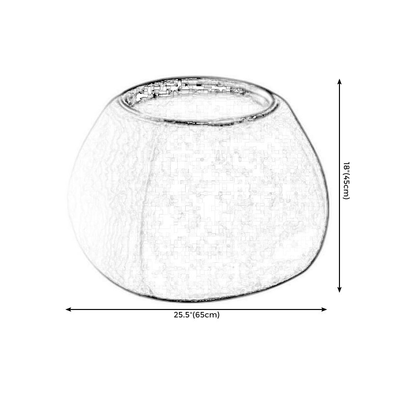 Round Modern Coffee Table White/Orange/Green Cocktail Table for Living Room