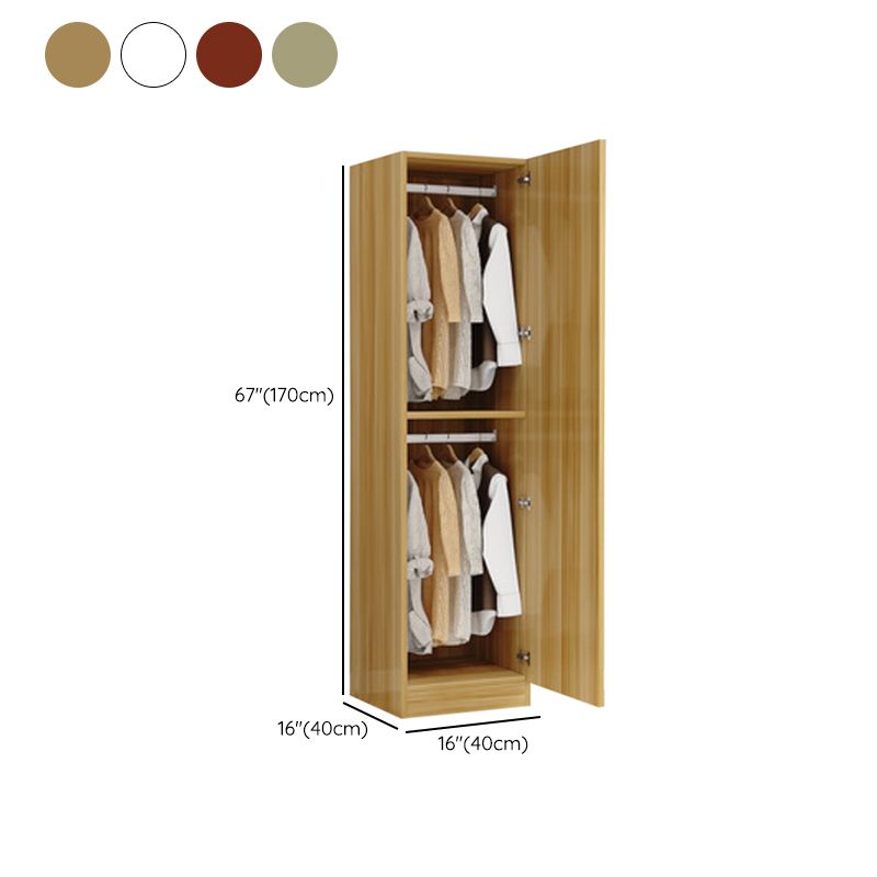 Matte Finish Cabinet with 1 Door Contemporary Manufactured Wood Storage Cabinet