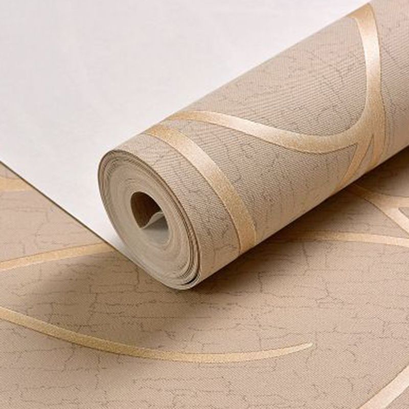 Pastel Color Stripe Wallpaper Roll Stain Resistant Wall Covering for Living Room