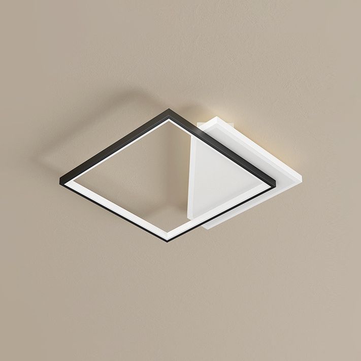 Minimalistische geometrie metalen inbouwlamp voor hal, slaapkamer en keuken