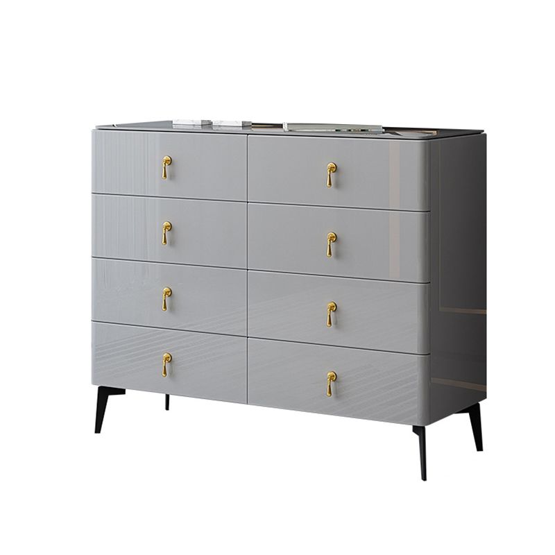 Contemporary 34.65'"/41.73" Tall Wooden Chest, Rectangle Accent Chest with Drawers