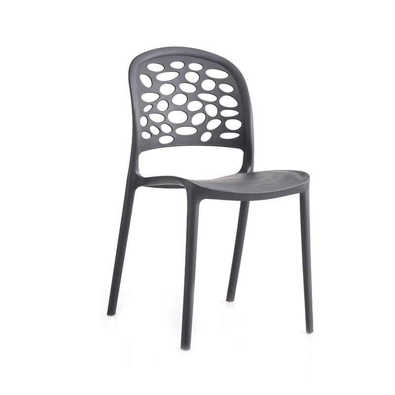 Modern Side Chair Open Back Plastic Dining Room Chair for Dining Room