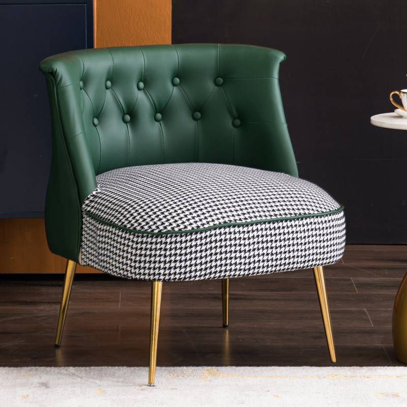 22.83" L x 23.62" W x 27.55" H Modern Armless Sofa Accent Chair for Living Room