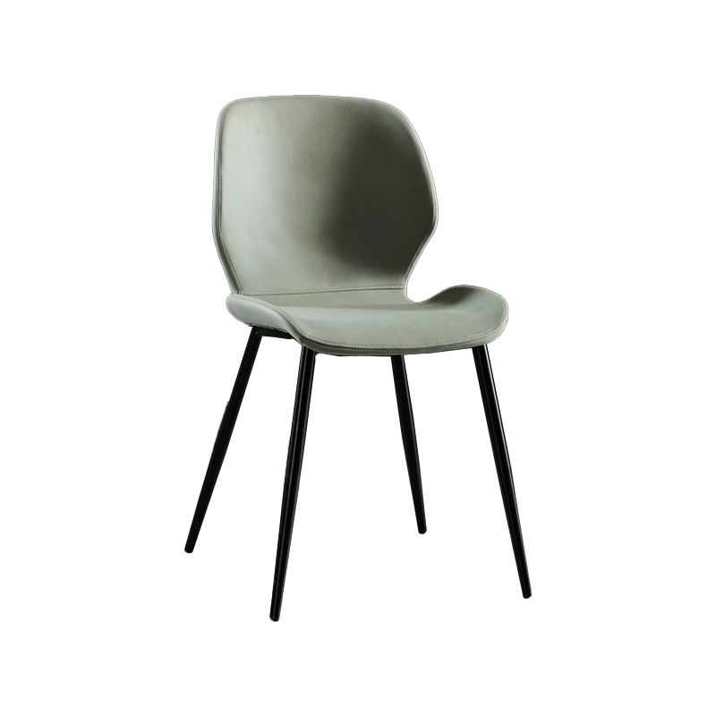 Metal industrial que cena la silla lateral sin brazos del lado del Wingback del comedor de la silla lateral