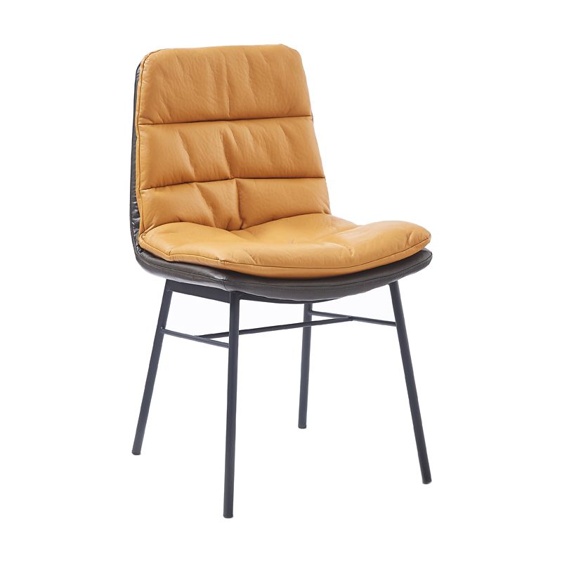 Contemporary Style Dining Metal Chairs Dining Armless Side Chairs for Kitchen