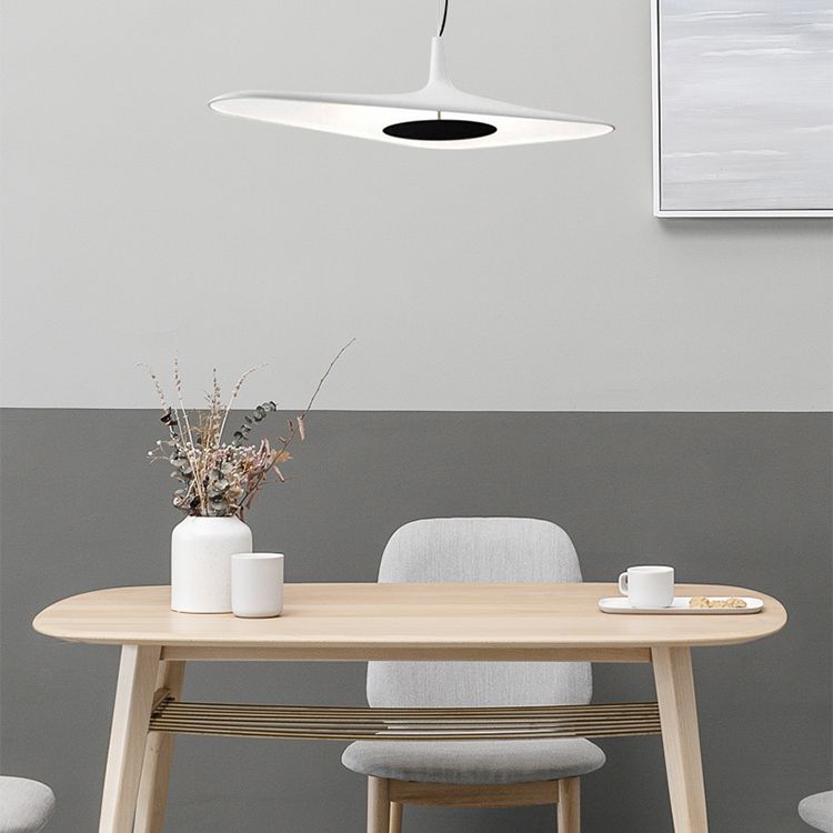 Modernes Harz-Pendel Licht Schlankes 1-Licht-LED-Deckenleuchte für Esszimmer