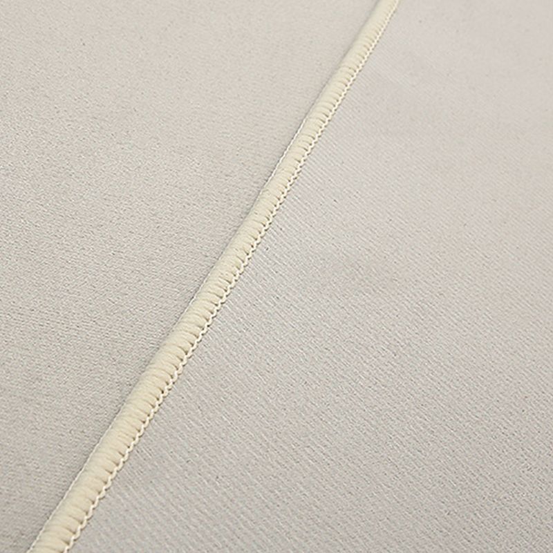Light Beige Modern Rug Polyester Color Block Rug Stain Resistant Rug for Living Room