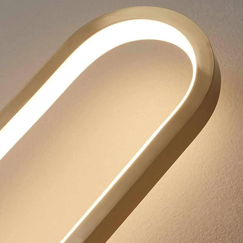 Lineare Form Metall Wandleuchten moderner Stil 2 Leichter Wandleuchten