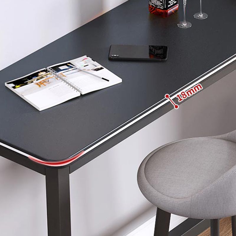 Contemporary Wood Bar Dining Table Rectangle Bar Table for Kitchen