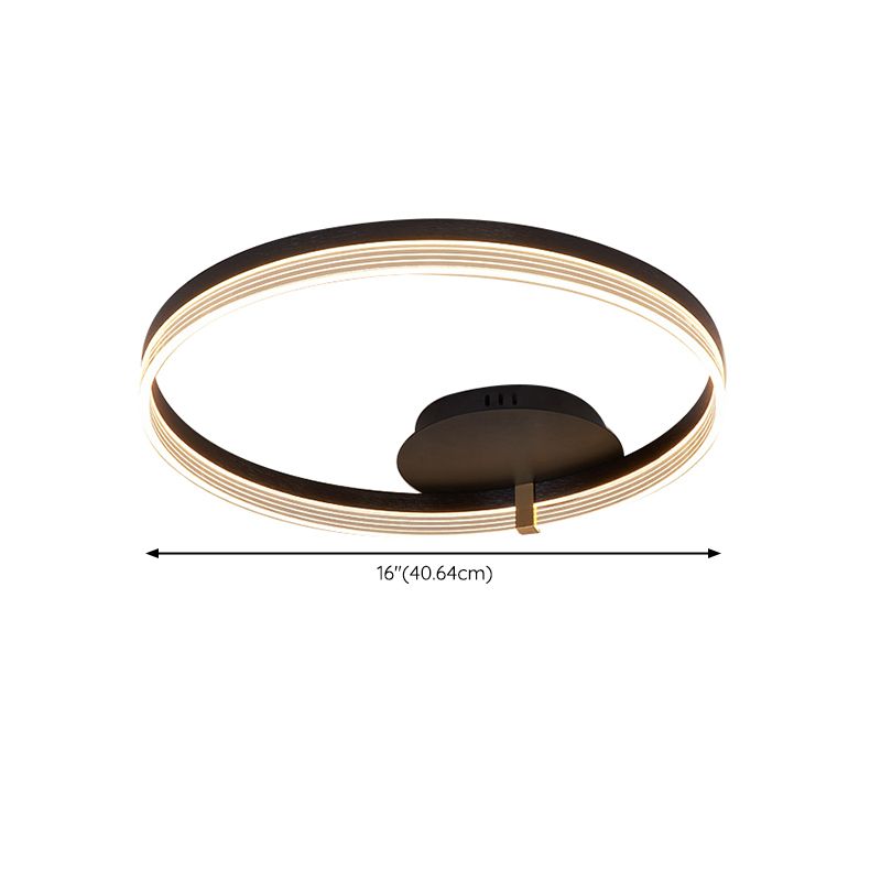 Modern Ceiling Lamp Circle LED Flush Mount Light Fixture for Bedroom