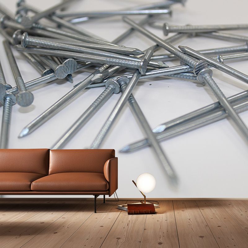 Living Room Wall Mural Industrial Metal Decorative Eco-friendly Wall Covering