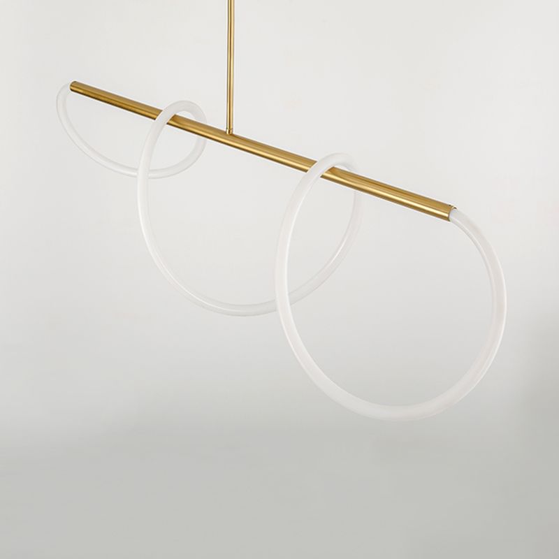 Contemporary Pendant Lights for Kitchen Island Linear Island Lighting Hanging Island Lights in Gold
