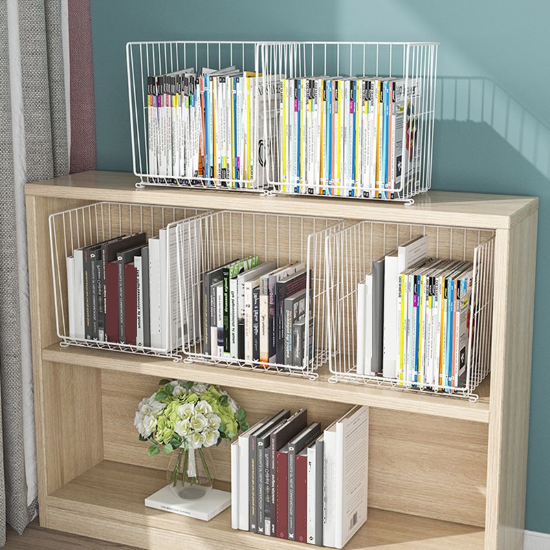 9.5" W Bookshelf Contemporary Style Bookcase with Casters for Home and Study Room