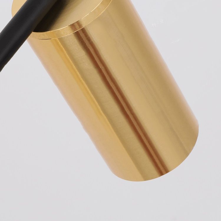 Cylindrical Metal Strip Lights Contemporary Kitchen Pendant Lights