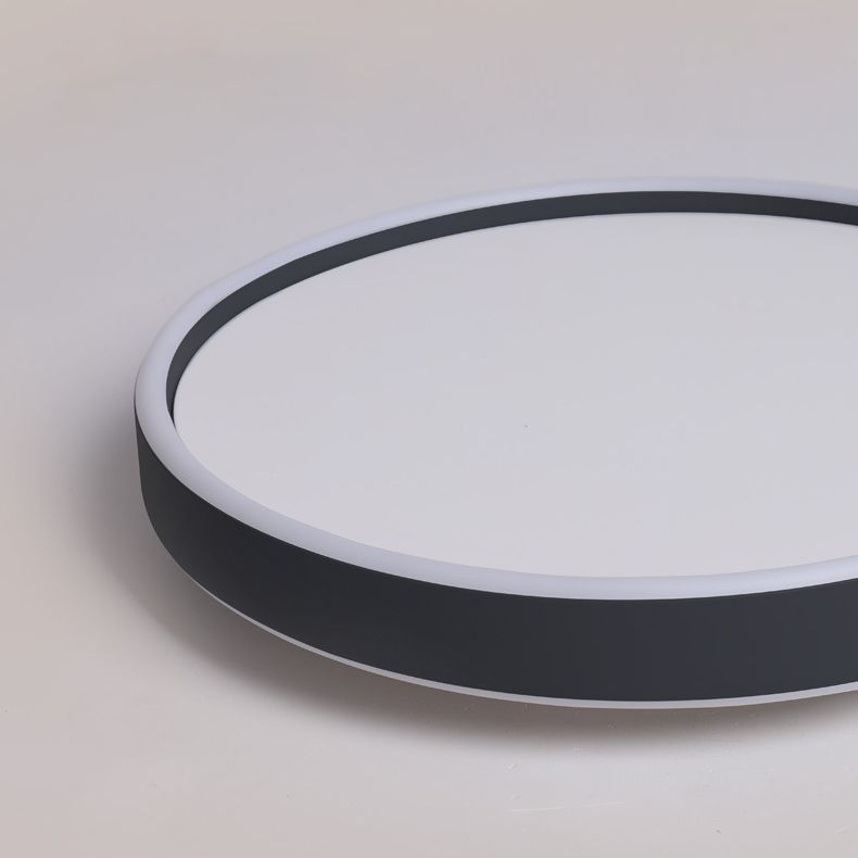 Metal Circular Flush mount Ceiling Lamp Minimalism Style LED Flush Mount Lighting for Bedroom