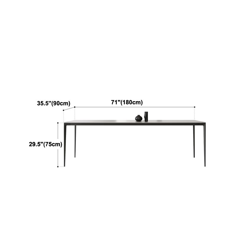 Designer Style 1/2/4/5 Pieces Dining Set Sintered Stone Dining Table with Leather Chairs