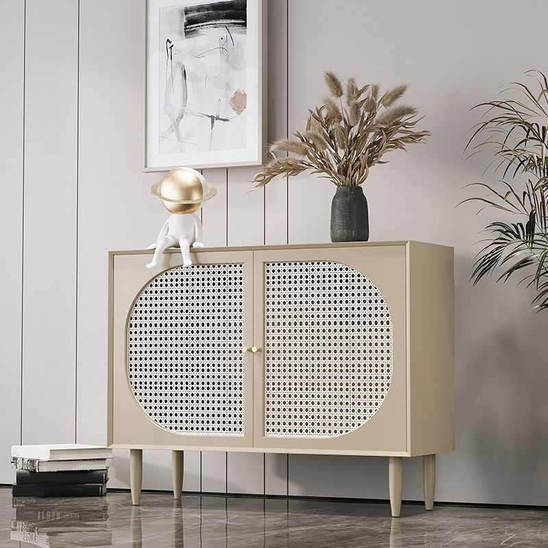 Modern Style Rectangle Side Board 39.4"L Home Wooden Sideboard