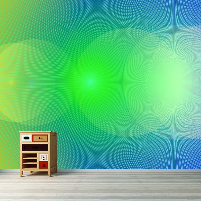 Blurry Pattern Abstraction Mural Wallpaper Mildew Resistant for Sleeping Room Decor