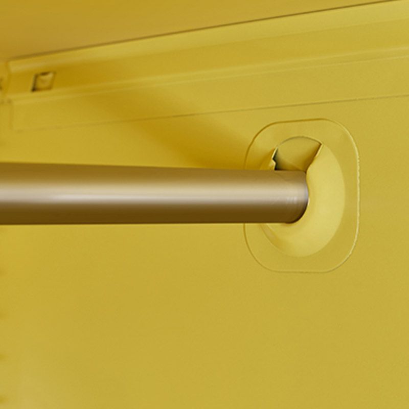 Modern Wardrobe Armoire with Adjustable Shelves Steel Wardrobe Cabinet