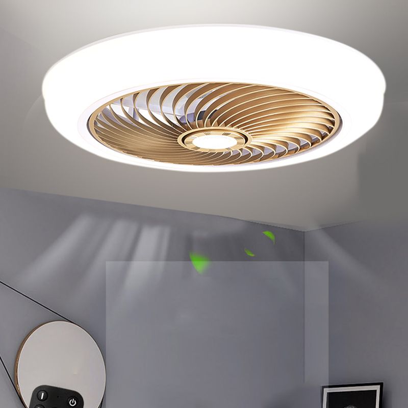1 Light Ceiling Fan Light Modern Style Metal Ceiling Fan Light for Living Room