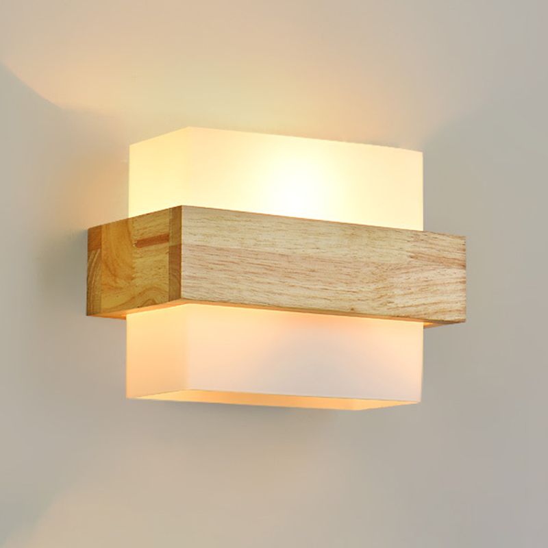 Modern Square Shape Wall Mount Light Fixture 1 Light Wall Mounted Lighting for Dining Room