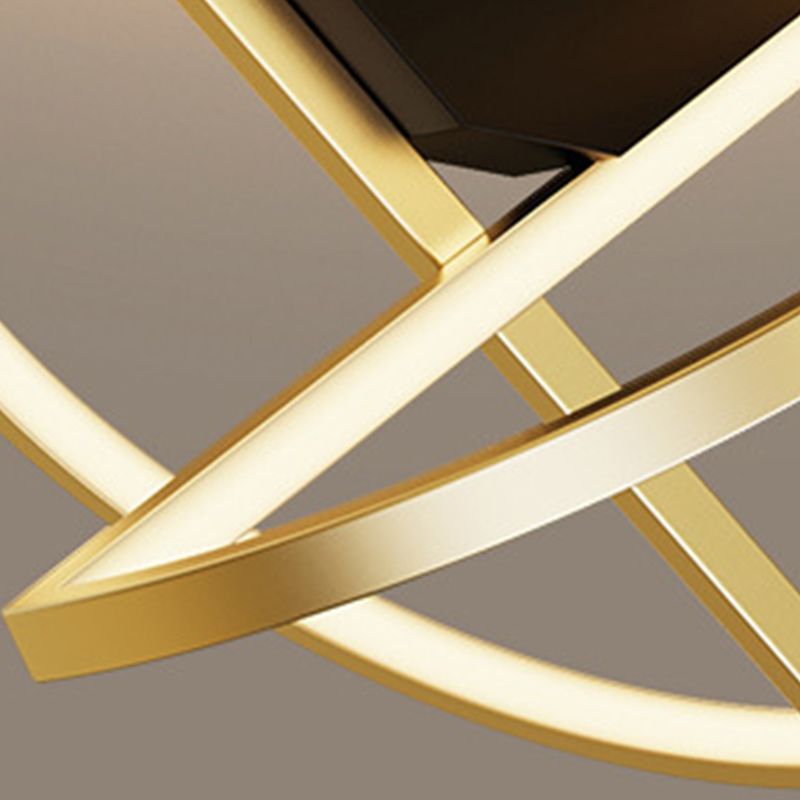 Aluminum Geometric Ceiling Lamp Simplicity LED Ceiling Flush Mount Light