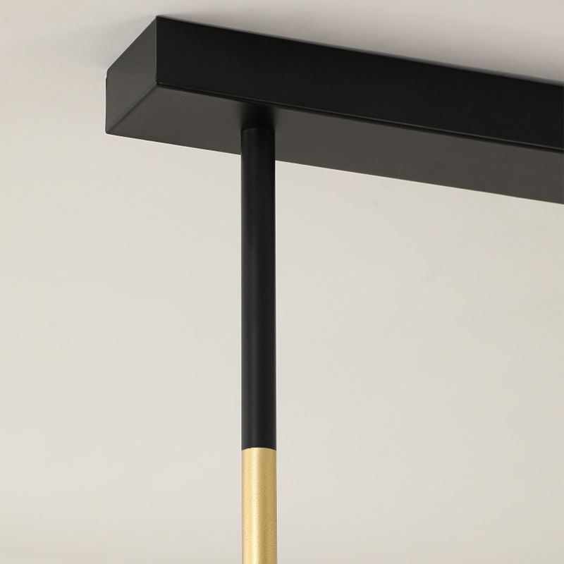 Postmodern LED Island Lamp Round Shape Metal Suspension Light for Dining Room